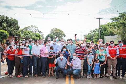 Inauguran asfaltado entre Cruce Liberación y San Pablo en el Departamento de San Pedro