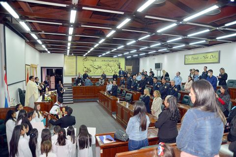 Personal policial asignado a la Cámara de Diputados celebró la festividad de Santa Rosa de Lima