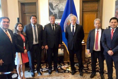 Comitiva de Diputados visitó al Secretario General de la OEA